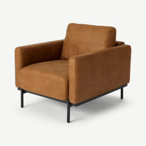 Jarrod Armchair, Outback Tan Leather