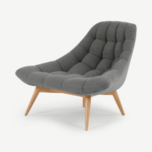 Kolton Accent Armchair, Marl Grey Fabric