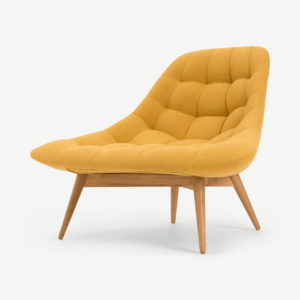 Kolton Accent Armchair, Yolk Yellow Weave