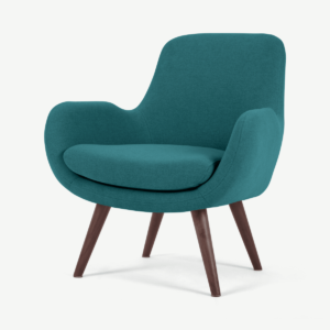 Moby Accent Armchair, Mineral Blue Fabric