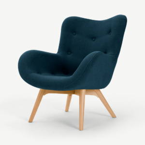 Doris Accent Armchair, Shetland Navy Weave