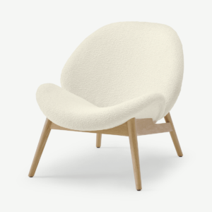 Laluni Accent Armchair, Whitewash Boucle