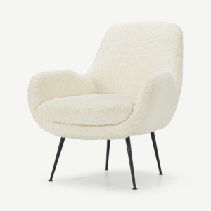 Moby Accent Armchair, Faux Sheepskin Weave