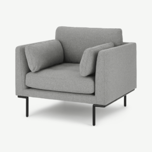 Harlow Armchair, Mountain Grey Fabric