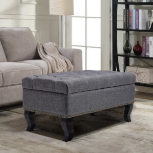 47 Wide Button Tufted Upholstered Bench