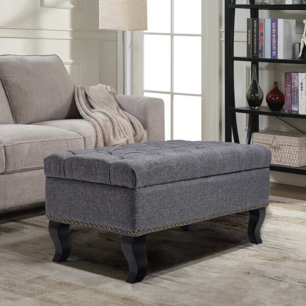 47 Wide Button Tufted Upholstered Bench