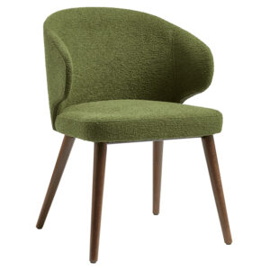 Stoughton Fabric Armchair In Forest Green