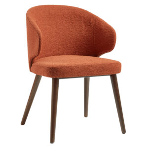 Stoughton Fabric Armchair In Terracotta