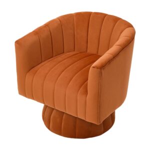 Channel-Tufted Swivel Barrel Chair Collection