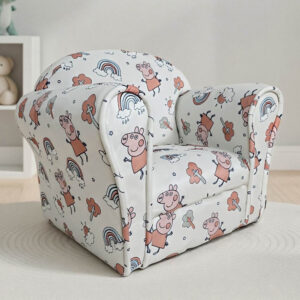 Maspeth Fabric Armchair In Pig White